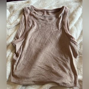SKIMS Velour Top in Light Nude